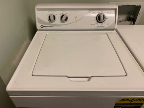 Speed queen washing machine, top and controls
