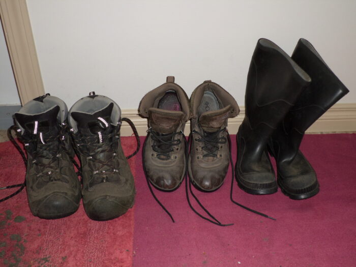 3 Pairs of Broken-In Quiet Boots - Composite, Leather, Rubber