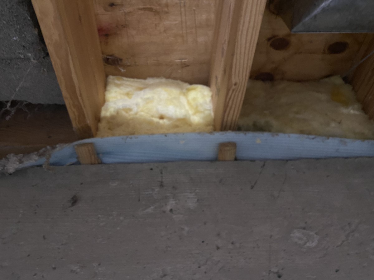 Insulation between floor joists